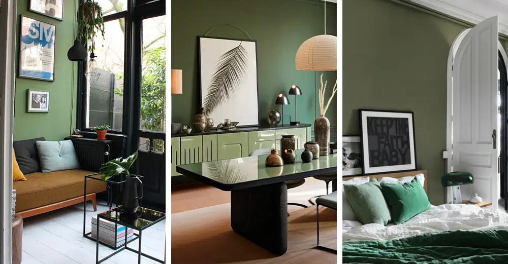 Une déco en vert kaki et noir | My Blog Deco