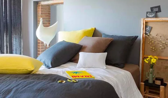deco gris jaune