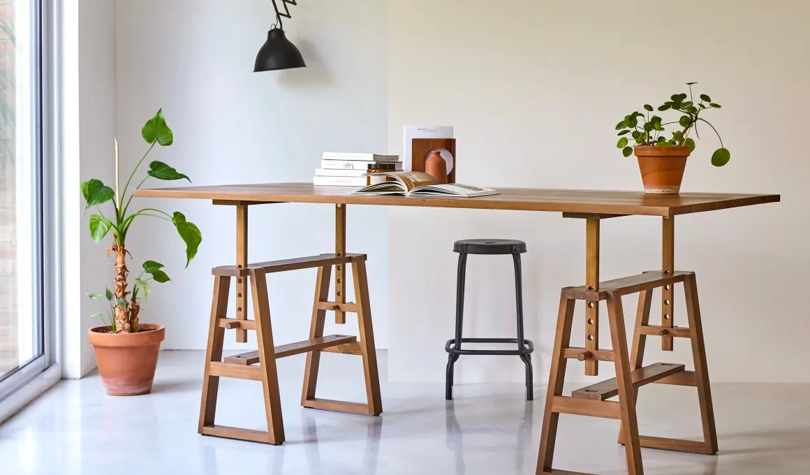 bureau tréteaux