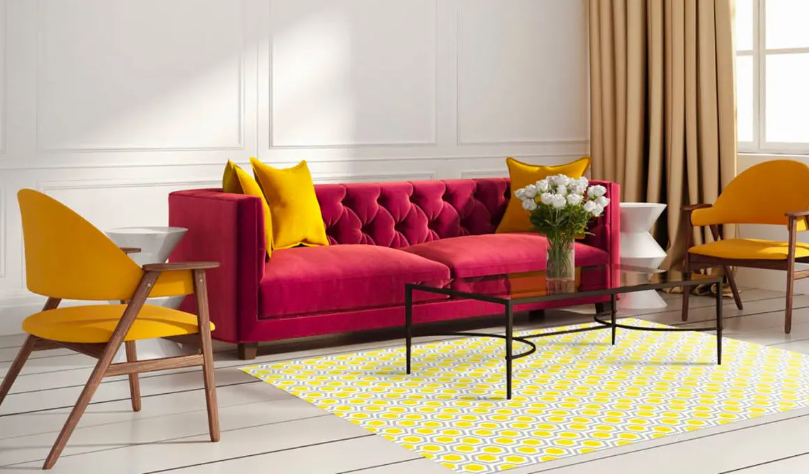 deco jaune rouge