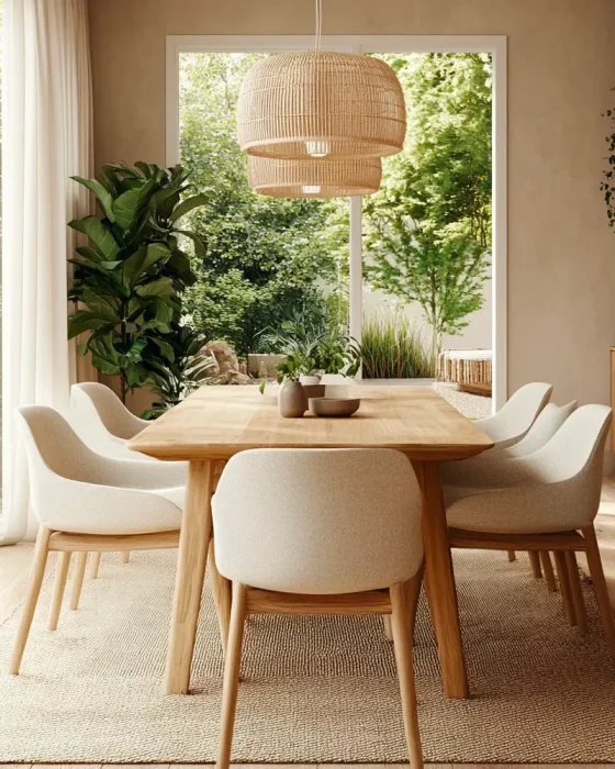 deco salle a manger chic zen