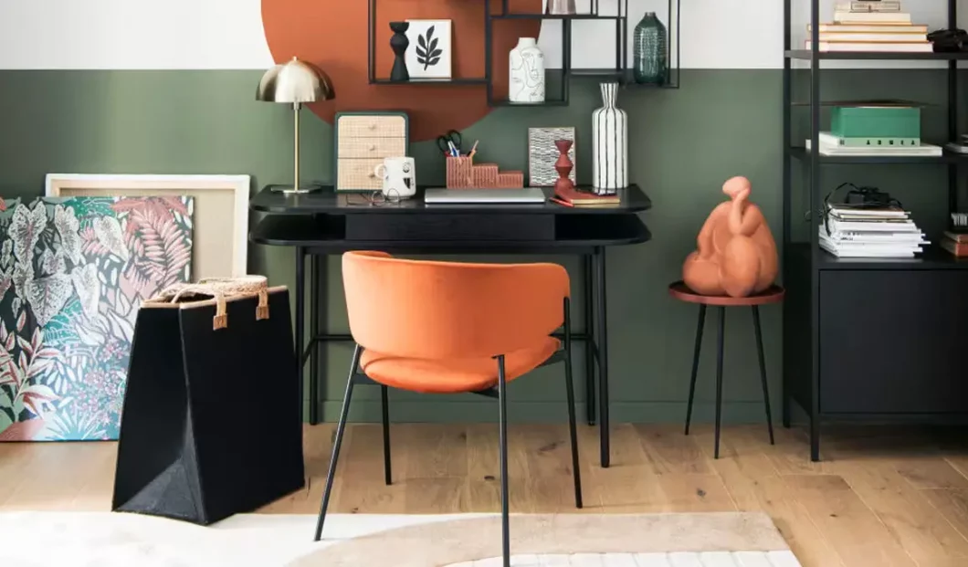 chaise bureau terracotta