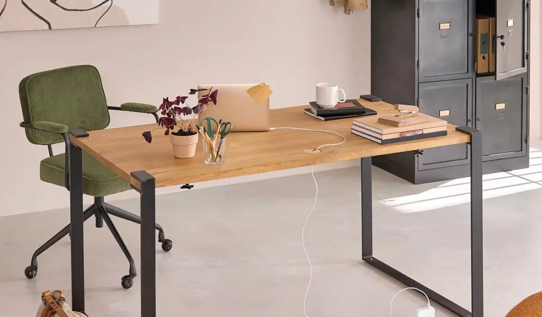 chaise bureau velours