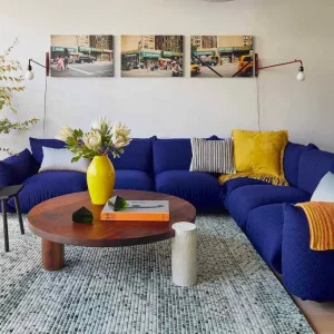 deco bleu jaune noir