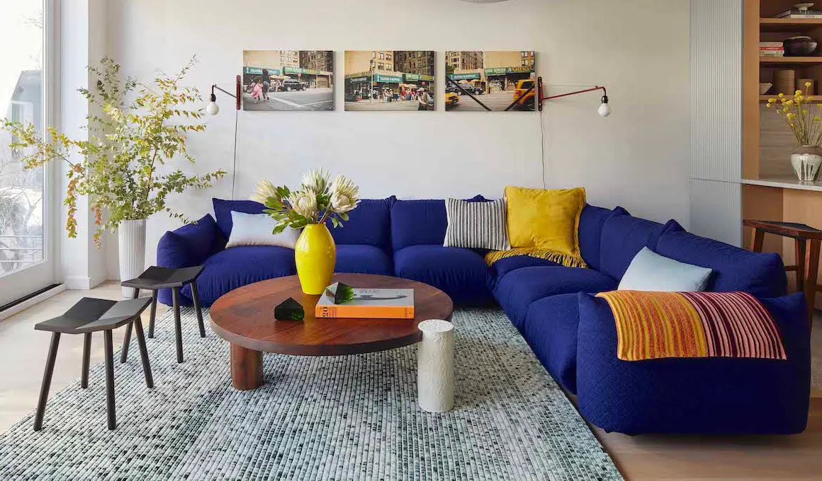 deco bleu jaune noir
