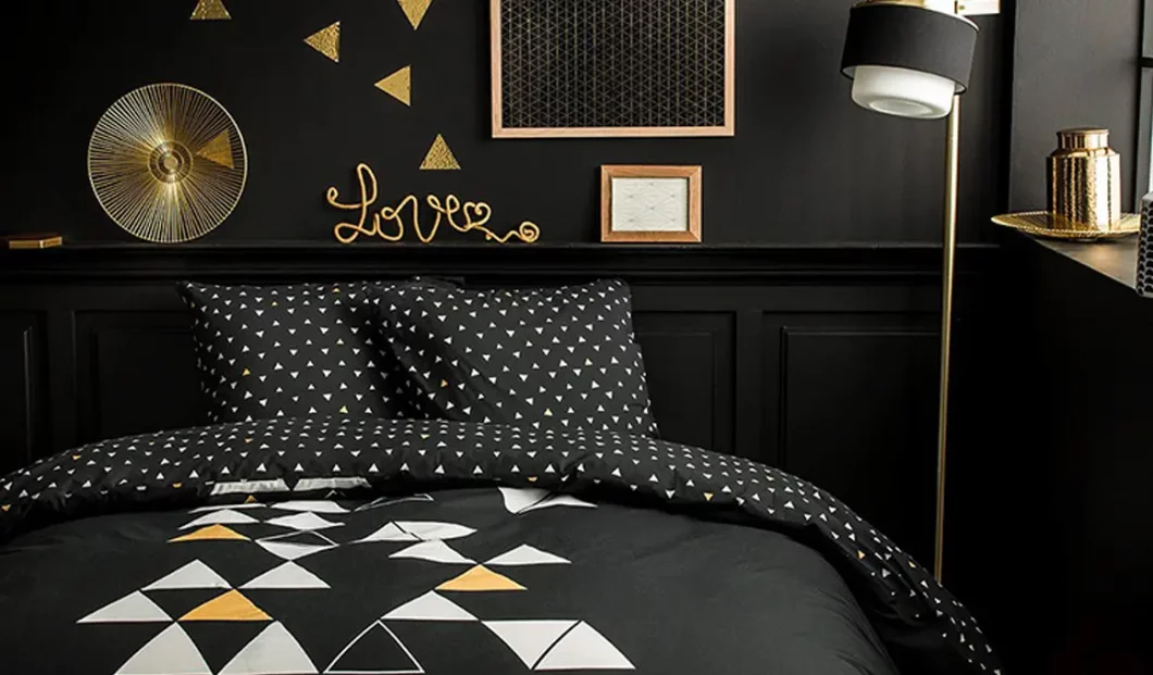 deco noir blanc dore