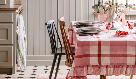 deco salle a manger rouge