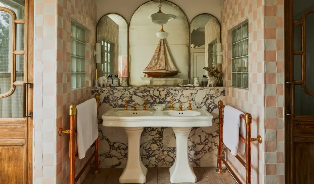 deco salle de bain vintage