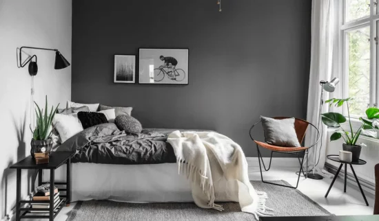 deco scandinave gris noir
