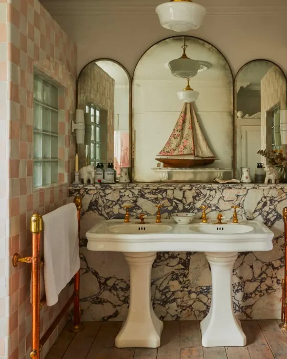 deco salle de bain accessoires vintage