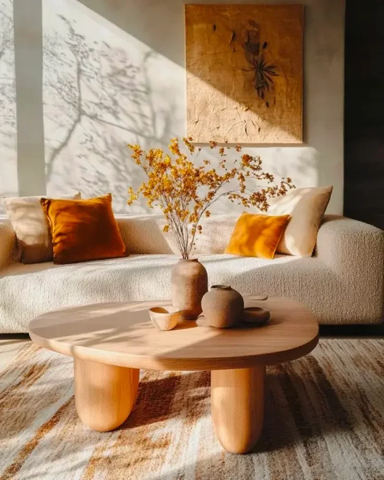 deco salon jaune zen