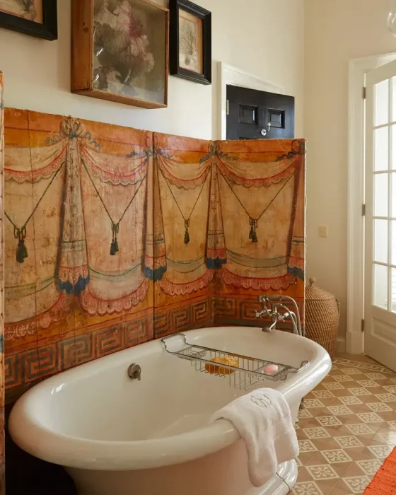 accessoires vintage deco salle de bain