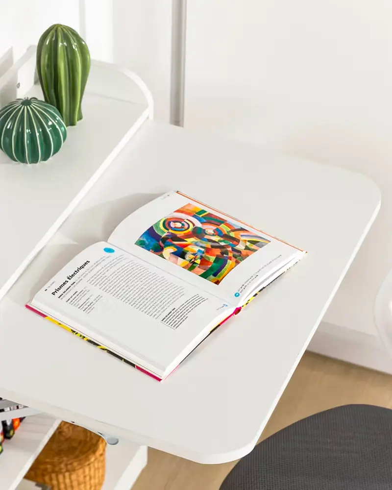 petit bureau pliable blanc