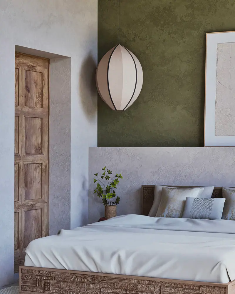 suspension chambre lin