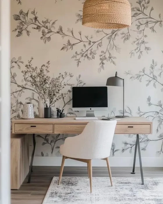 deco bureau zen blanc