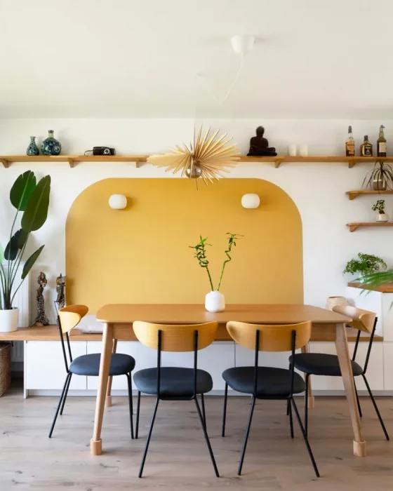 deco salle a manger zen jaune