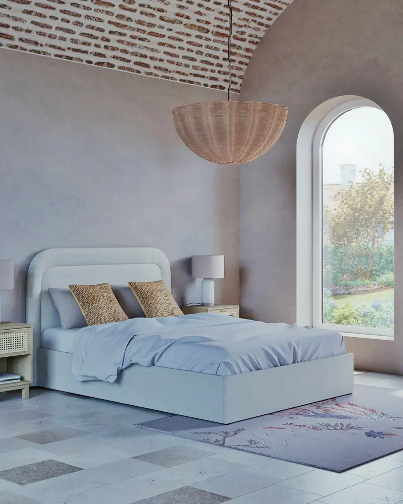 suspension chambre arrondie