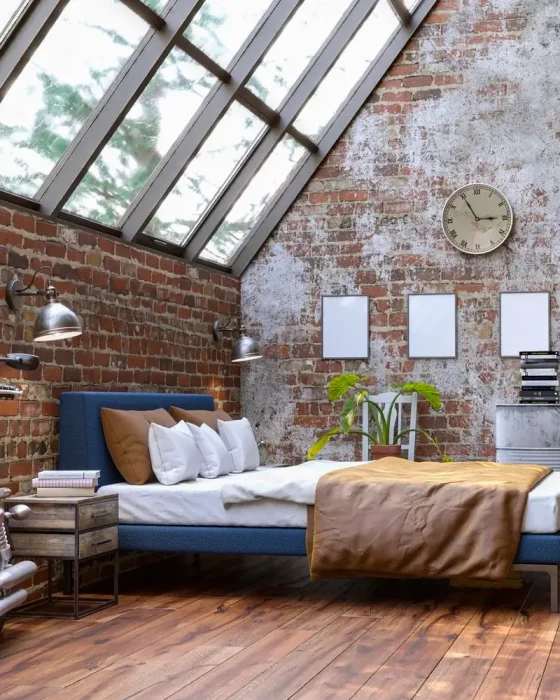 deco chambre industrielle metal