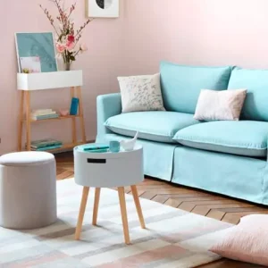 deco scandinave rose bleu