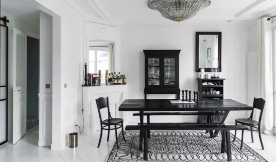 deco blanc gris noir