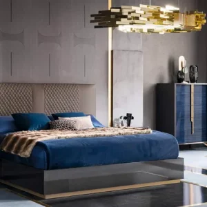 deco bleu dore