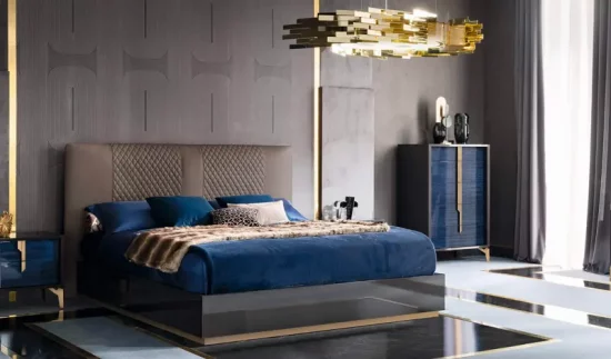 deco bleu dore
