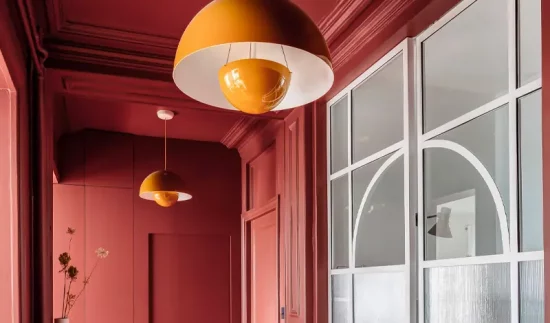 deco couloir rouge