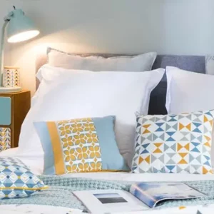 deco scandinave jaune bleu