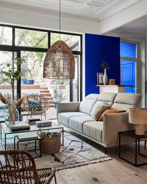 deco salon ethnique metal bois