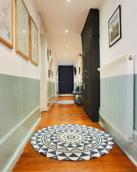 tapis motifs scandinaves deco couloir