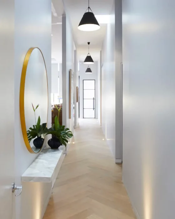 deco couloir scandinave blanc