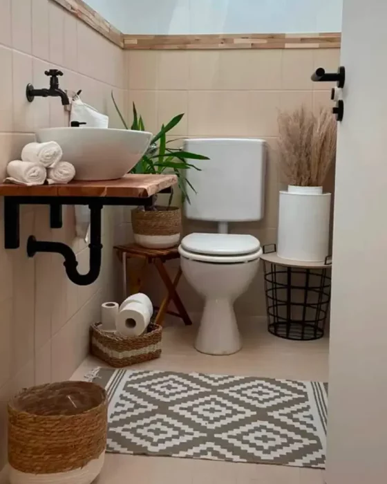 deco toilettes cosy osier