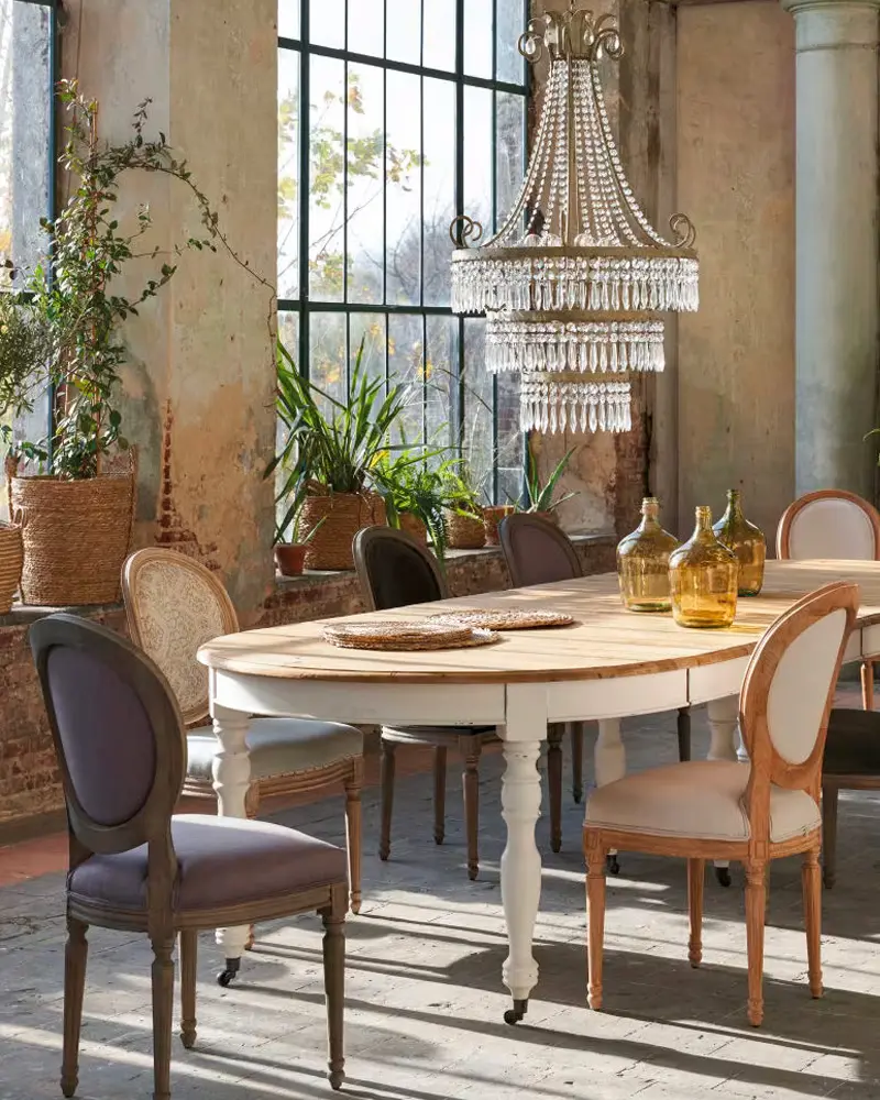 table avec rallonge campagne