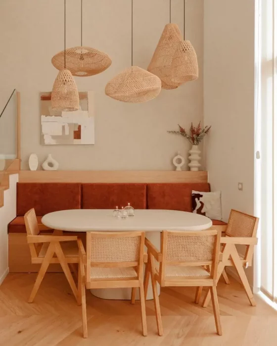 deco salle a manger cocooning moderne cannage