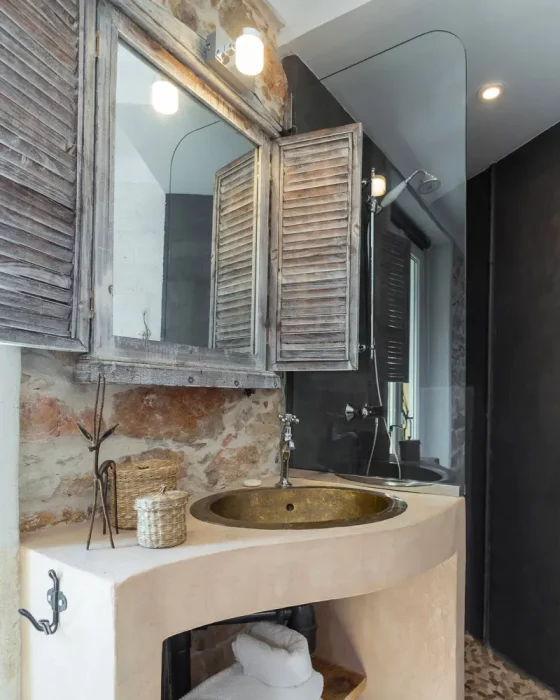 deco salle de bain miroir recup