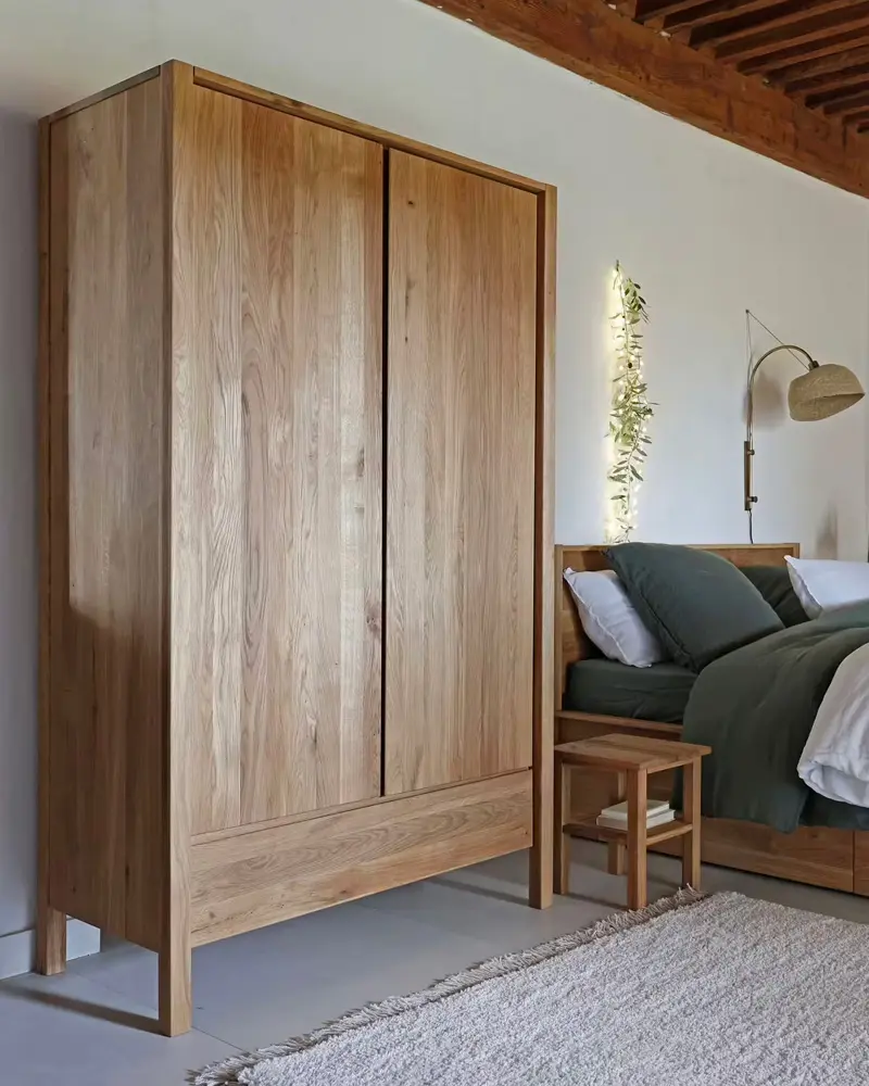 grande armoire avec tiroir bois