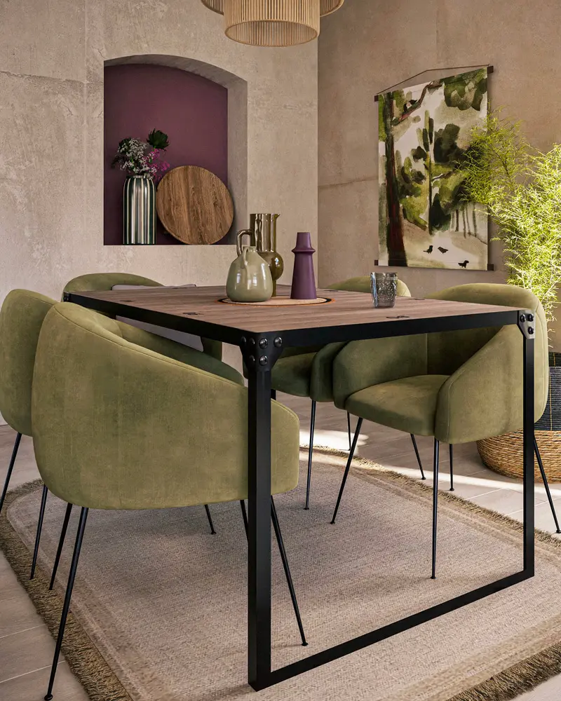 table a manger industrielle sapin