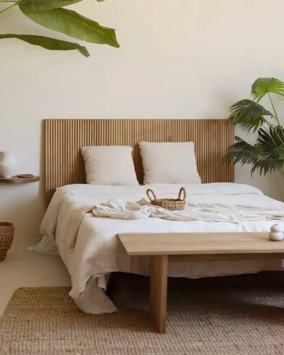 deco chambre bois zen