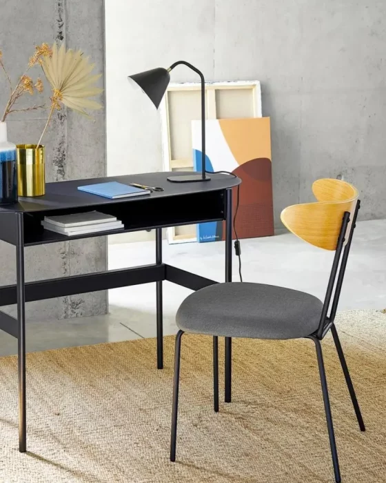 deco bureau moderne minimaliste metal noir