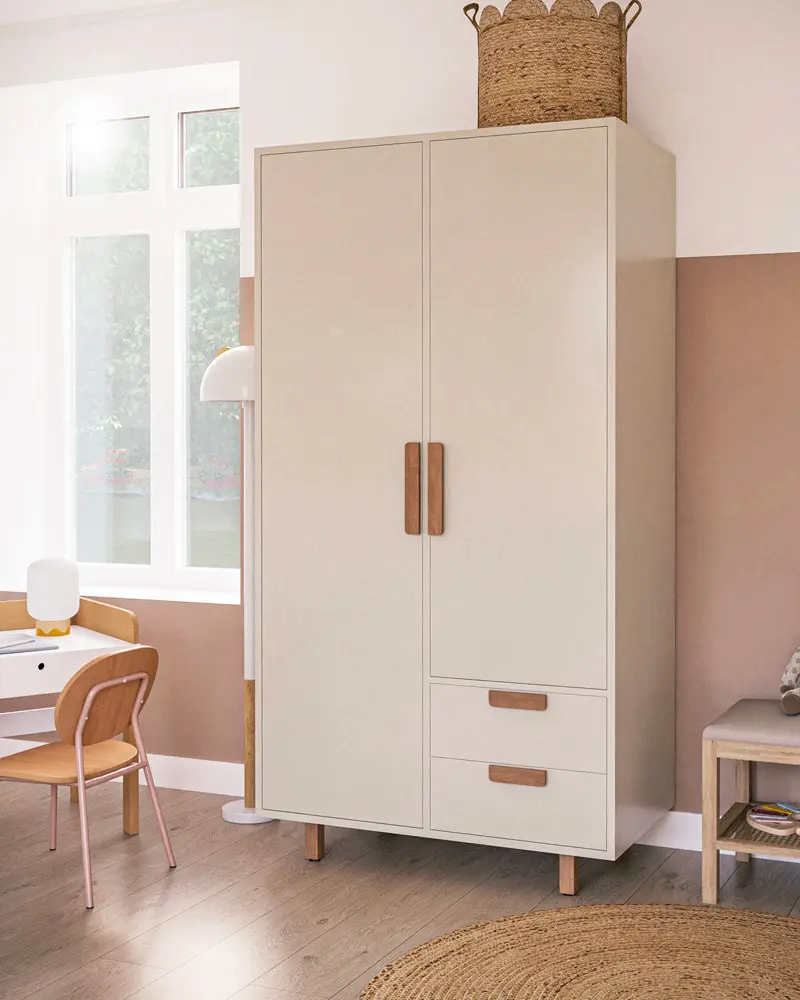armoire avec tiroir blanche bois