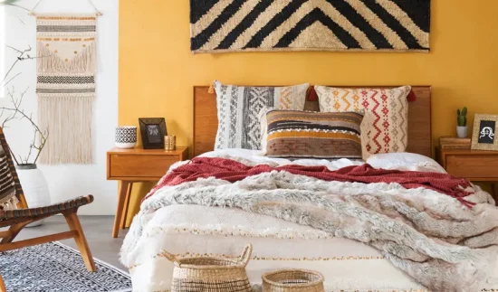 deco noir blanc jaune