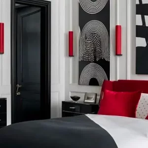 deco noir blanc rouge