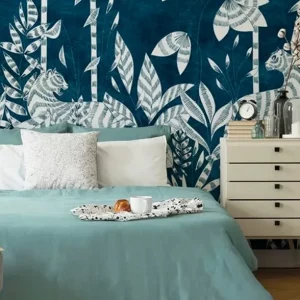 deco tropicale bleu