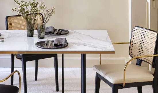 table a manger marbre