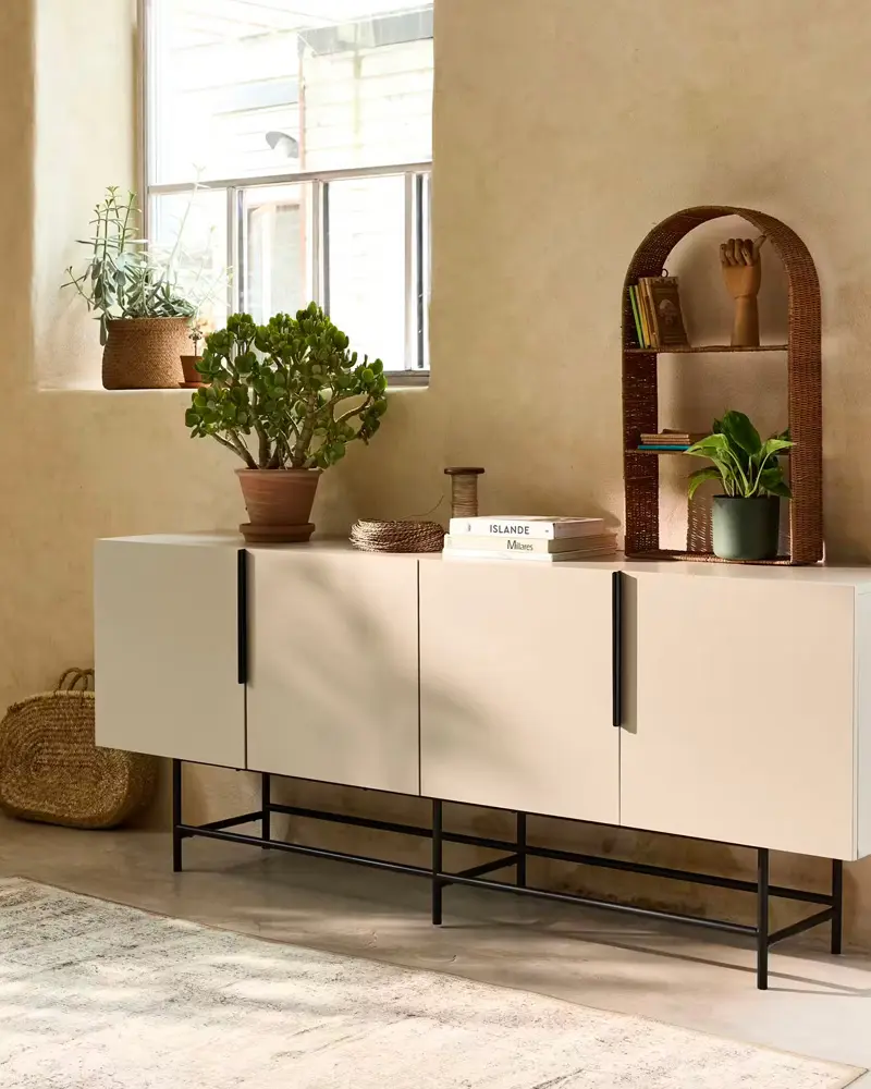 buffet bas beige