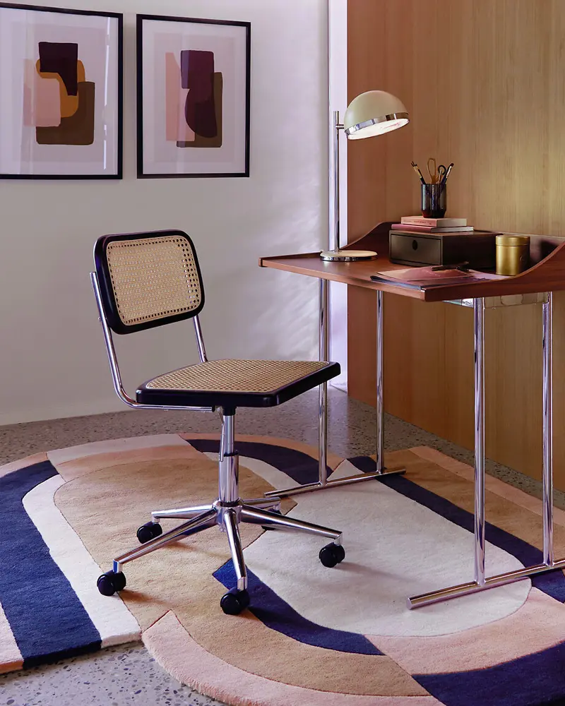 chaise a roulettes cannage