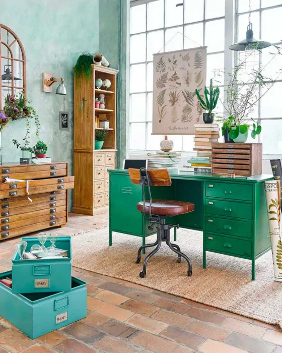 deco bureau industriel metal