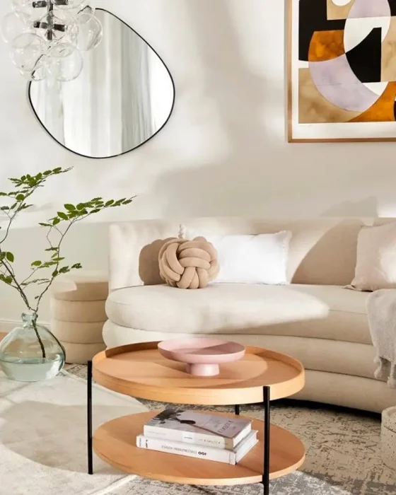 deco salon cocooning zen beige