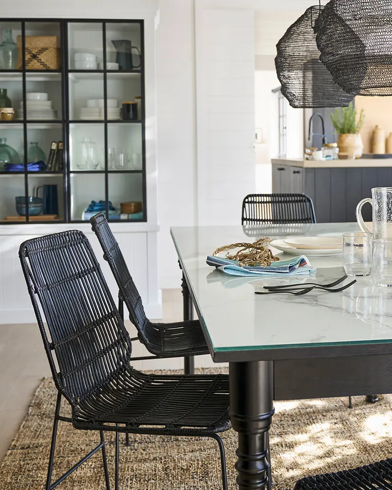 table a manger marbre blanc plateau verre