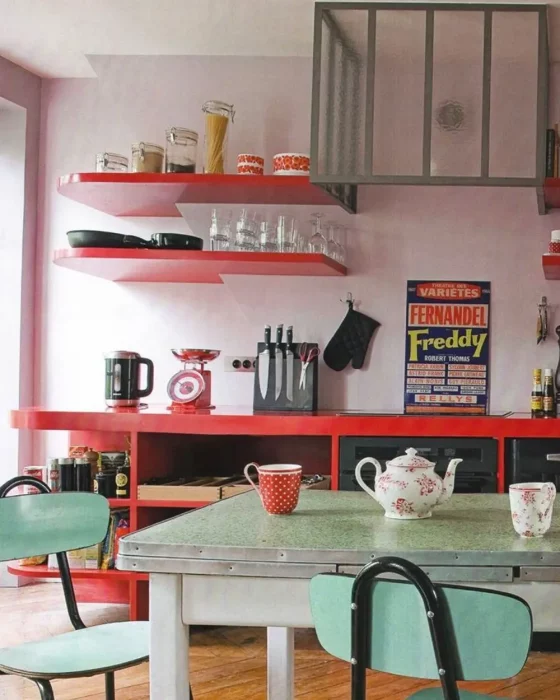 deco cuisine vintage formica colore